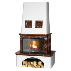 Kachlová kamna ABX Laponie exklusive, Hnědá